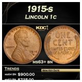 1915-s Lincoln Cent 1c Grades Select+ Unc BN