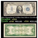 1934 "Funnyback" $1 Blue Seal Silver Certificate G