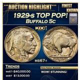 ***Major Highlight*** 1929-s Buffalo Nickel TOP PO