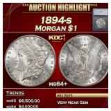 ***Major Highlight*** 1894-s Morgan Dollar $1 ms64