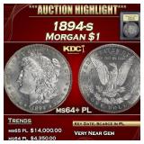 ***Major Highlight*** 1894-s Morgan Dollar $1 Choi