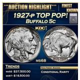 ***Major Highlight*** 1927-p Buffalo Nickel TOP PO