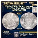 ***Major Highlight*** 1887-p Morgan Dollar VAM-12A