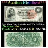 ***Major Highlight*** 1886 $2 Large Size Silver Ce