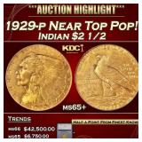***Major Highlight*** 1929-p Gold Indian Quarter E