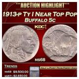 ***Major Highlight*** 1913-p Ty I Buffalo Nickel N