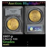 ***Major Highlight*** 1907-p Gold Liberty Double E