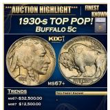 ***Major Highlight*** 1930-s Buffalo Nickel TOP PO