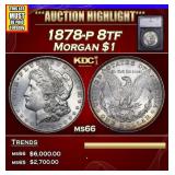 ***Auction Highlight*** 1878-p 8tf Morgan Dollar $