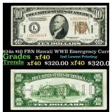 1934a $10 FRN Hawaii WWII Emergency Currency Grade