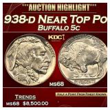 ***Major Highlight*** 1938-d Buffalo Nickel Near T