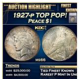 ***Major Highlight*** 1927-p Peace Dollar TOP POP!