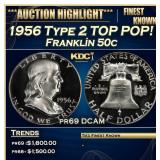 ***Major Highlight*** 1956 Type 2 Proof Franklin H