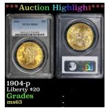 ***Major Highlight*** 1904-p Gold Liberty Double E