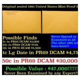 Original sealed 1961 United States Mint Proof Set