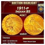 ***Major Highlight*** 1911-p Gold Indian Half Eagl