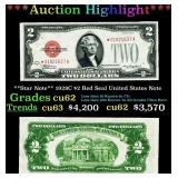 ***Major Highlight*** **Star Note** 1928C $2 Red S