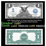 1899 "Black Eagle" $1 large size Blue Seal Silver