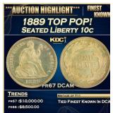 ***Major Highlight*** 1889 Proof Seated Liberty Di