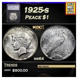 1925-s Peace Dollar $1 ms64 SEGS