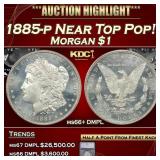 ***Major Highlight*** 1885-p Morgan Dollar $1 Grad