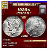 ***Auction Highlight*** 1926-s Peace Dollar $1 ms6