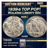 ***Major Highlight*** 1939-s Walking Liberty Half