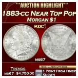 ***Major Highlight*** 1883-cc Morgan Dollar Near T