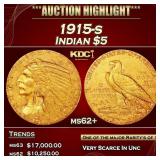 ***Major Highlight*** 1915-s Gold Indian Half Eagl