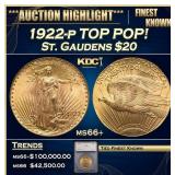 ***Major Highlight*** 1922-p Gold St. Gaudens Doub