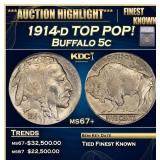 ***Major Highlight*** 1914-d Buffalo Nickel TOP PO