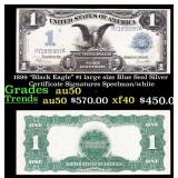 1899 "Black Eagle" $1 large size Blue Seal Silver