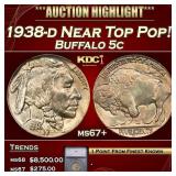 ***Major Highlight*** 1938-d Buffalo Nickel Near T