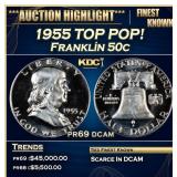 ***Major Highlight*** 1955 Proof Franklin Half Dol