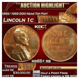 ***Major Highlight*** 1955/1955 DDO Lincoln Cent N