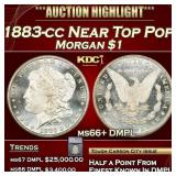 ***Major Highlight*** 1883-cc Morgan Dollar Near T