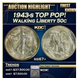 ***Major Highlight*** 1943-s Walking Liberty Half