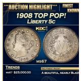 ***Major Highlight*** 1908 Liberty Nickel TOP POP!
