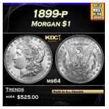 1899-p Morgan Dollar $1 Grades Choice Unc