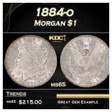 1884-o Morgan Dollar $1 Grades GEM Unc