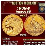 ***Major Highlight*** 1909-s Gold Indian Half Eagl