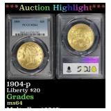 ***Major Highlight*** 1904-p Gold Liberty Double E