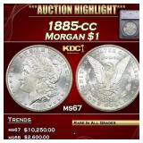 ***Major Highlight*** 1885-cc Morgan Dollar $1 ms6