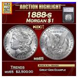 ***Auction Highlight*** 1888-s Morgan Dollar $1 ms