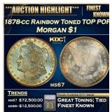 ***Major Highlight*** 1878-cc Morgan Dollar Rainbo