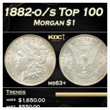 1882-o/s Top 100 Morgan Dollar $1 Grades Select+ U