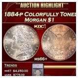 ***Major Highlight*** 1884-p Morgan Dollar Colorfu