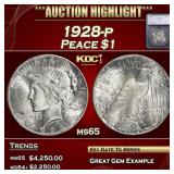 ***Major Highlight*** 1928-p Peace Dollar $1 ms65