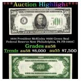 ***Major Highlight*** 1934 President McKinley $500