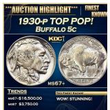 ***Major Highlight*** 1930-p Buffalo Nickel TOP PO
